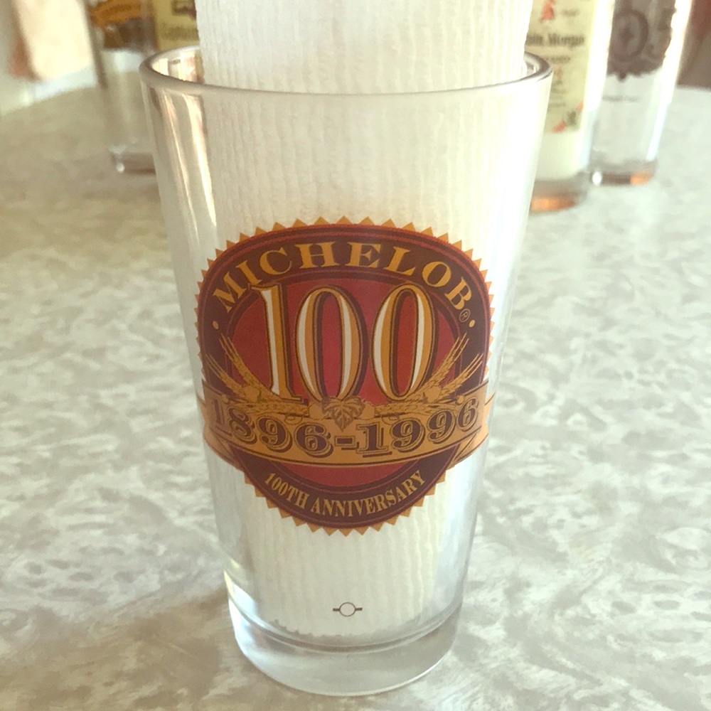 pint glass 100th Anniversary Michelob